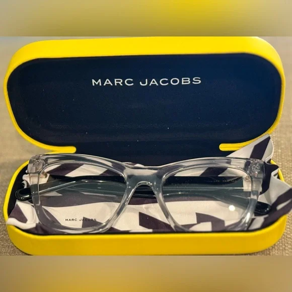 NWOT - Marc Jacobs Transparent Cat Eye Frame Prescription Glasses - Picture 3 of 4